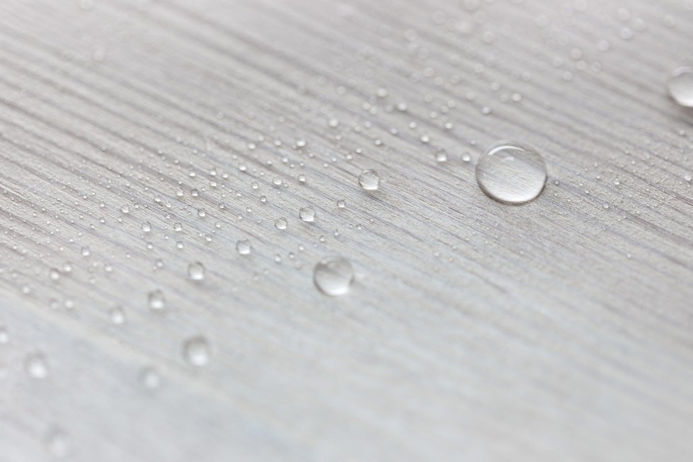 Clear coating protection on tile